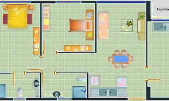 Imagem 3: RAFAELA GONÇALVES, 2 dormitórios, 1 suítes, 1 banheiros, 1 vaga na garagem, 45M² de Área C