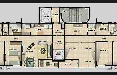 Imagem 3: AMARULA, 3 dormitórios na Rua Bebjamim Constant