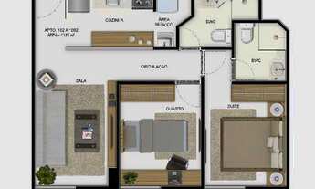 Imagem 3: MARIA RENDA, 2 dormitórios na Rua Dos Navegantes