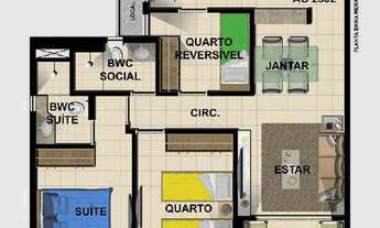 Imagem 3: GREEN VILLE, 2 dormitórios na Avenida Ulisses Montarroyos