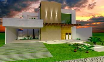 Imagem: Casa de dois pavimentos com 3 suítes no