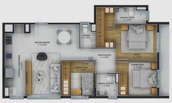 Imagem 3: Apartamento com 3 dormitórios(1 suíte) no bairro Vila Rosa em Novo Hamburgo