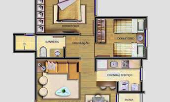 Imagem 3: Apartamento com 3 Dormitorio(s) localizado(a) no bairro Desvio Rizzo em Caxias do Sul / R