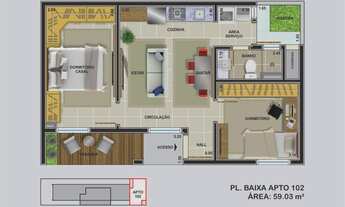 Imagem 7: Apartamento com 2 Dormitorio(s) localizado(a) no bairro Jardim America em Cachoeirinha
