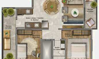 Imagem 2: Apartamento 02 dormitórios