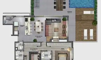 Imagem 4: Apartamento Garden 2 Suítes 2 Vagas Mont Serrat Porto Alegre