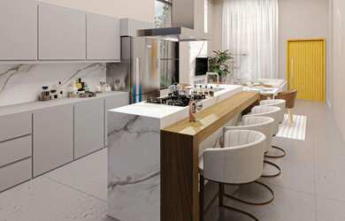 Imagem 3: RESIDÊNCIA LUAR, 3 dormitórios, 1 suítes, 2 banheiro, 2 vagas na garagem