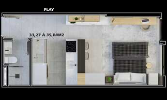 Imagem 2: Lançamento Studio a venda na Trindade, Florianópolis/SC