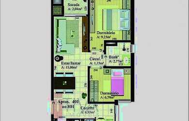 Imagem 2: Apartamento com 2 Dormitorio(s) localizado(a) no bairro Santa Catarina em Caxias do Sul