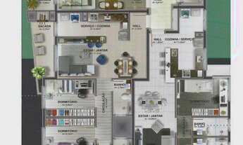 Imagem 2: Apartamento com 3 Dormitorio(s) localizado(a) no bairro Floresta em Caxias do Sul / Rio G