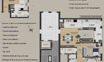 Imagem 2: Apartamento com 2 Dormitorio(s) localizado(a) no bairro Universitário em Caxias do Sul