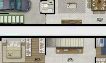 Imagem 7: Sobrado com 3 Dormitorio(s) localizado(a) no bairro Santa Luzia em Outeiro Redondo (São F