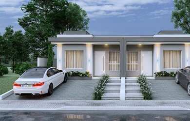 Imagem 2: Casas em gramado