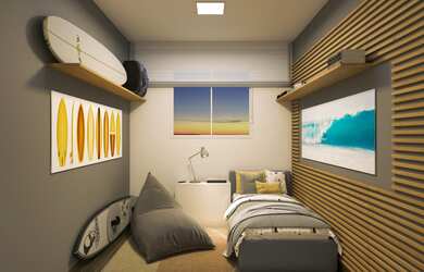 Imagem 7: Apartamento 02 dormitórios sem sacada 47,07 m2 privativo