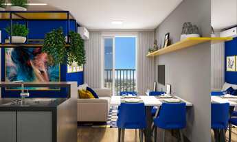 Imagem 3: Apartamento 02 dormitórios 47,08 m2 com sacada