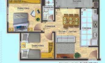 Imagem: Apartamento Novo, 2 dormitórios, 1 banheiros