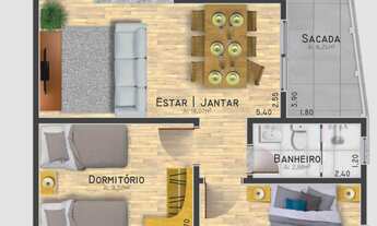 Imagem: Apartamento com 2 Dormitorio(s) localizado(a)