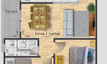 Imagem 2: Apartamento com 2 Dormitorio(s) localizado(a) no bairro Jardim Panorâmico em Ivoti / Rio