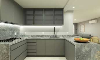 Imagem 6: Apartamento MOBILIADO com três dormitórios, sendo uma suíte. Bairro Pousada da Neve, Nova