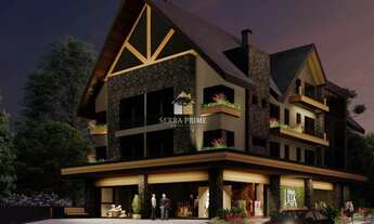 Imagem 2: Apartamento de 02 suítes no centro de Gramado (na planta)