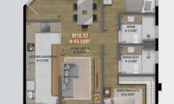 Imagem 6: Apartamento no Residencial Zênite em Garibaldi: Conforto e Modernidade Aguardam Você