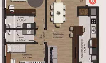 Imagem 4: Apartamento à venda no Centro de Farroupilha - Residencial Arpoador