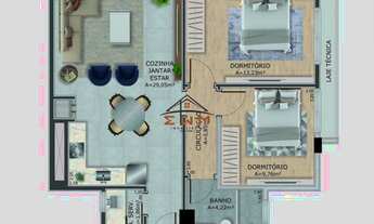 Imagem 7: Lançamento Imigrante, 3 dormitórios, 1 suítes, 2 banheiro, 2 vagas na garagem, 111M² de Ár