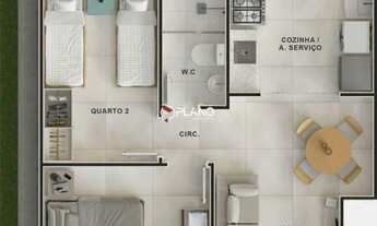 Imagem: START, 2 dormitórios, 1 banheiros, 1 vaga