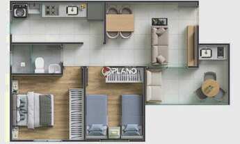 Imagem 7: UP PAPAGAIO, 2 dormitórios, 1 banheiros, 1 vaga na garagem, 46M² de Área Construída