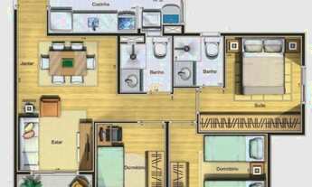 Imagem 5: Apartamento com 2 Dormitorio(s) localizado(a) no bairro JARDIM AUGUSTA em São José dos Ca