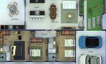 Imagem 2: Casa com 3 Dormitorio(s) localizado(a) no bairro CONDOMÍNIO TERRAS DO VALE em Caçapava