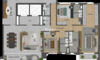 Imagem 1: Apartamento com 3 Dormitorio(s) localizado(a) no bairro Moema em São Paulo / São Paulo Re
