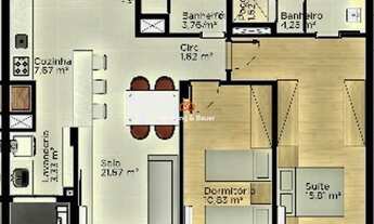Imagem 7: Apartamento na Planta com Churrasqueira e Suíte à venda em Estância Velha, Centro - Reside