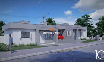 Imagem: Casa geminada, em construção, Bairro Jardim