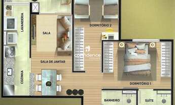 Imagem 2: LC0190 - LANÇAMENTO RESIDENCIAL LE PREMIER NO JARDIM CALIFORNIA COM 2 DORMITÓRIOS SENDO UM