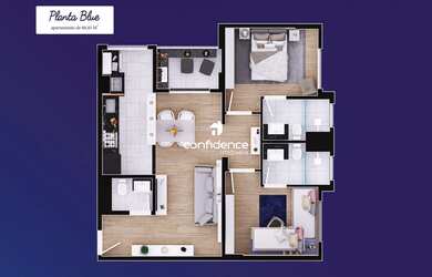 Imagem 2: APARTAMENTO VILLA BRANCA 68MTS 2 DORMITÓRIOS COM SUÍTE