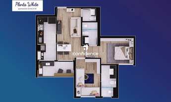 Imagem 3: APARTAMENTO VILLA BRANCA 68MTS 2 DORMITÓRIOS COM SUÍTE