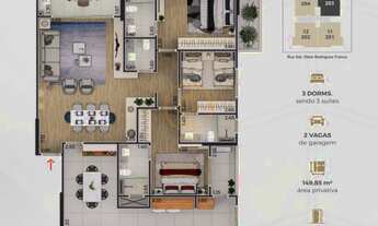 Imagem 5: APARTAMENTO 3 DORMITORIOS SENDO 3 SUÍTES - CANTO DO FORTE - PRAIA GRANDE