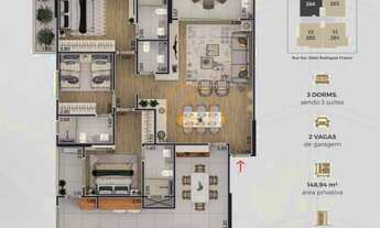 Imagem 6: APARTAMENTO 3 DORMITORIOS SENDO 3 SUÍTES - CANTO DO FORTE - PRAIA GRANDE