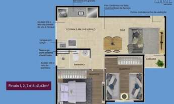 Imagem 7: Venda - Lançamento - 02 quartos com sacada - Reserva Manacás