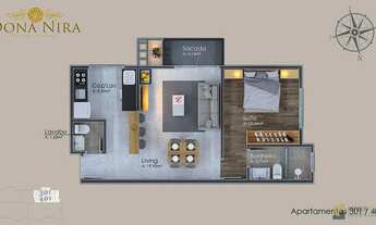 Imagem 5: Apartamento com churrasqueira e varanda no Centro de Canela - Em Obras - Venda