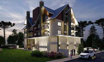 Imagem 3: Apartamento com churrasqueira e varanda no Centro de Canela - Em Obras - Venda