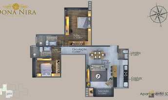 Imagem 7: Apartamento com churrasqueira e varanda no Centro de Canela - Em Obras - Venda