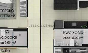 Imagem 2: Taurus Residence, 2 dormitórios, 1 suítes, 1 banheiros, 1 vaga na garagem, 20M² de Área Co