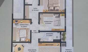 Imagem 6: Apartamento com Terraço Amplo em Forma de U Ótima Localização em Ivoti