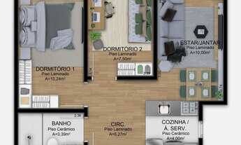 Imagem 3: 02 Dormitórios - Infra Completa