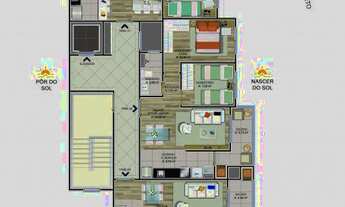 Imagem 3: Residencial Croata, 3 dormitórios, 1 banheiros, 1 vaga na garagem, 69M² de Área Construída