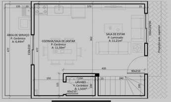 Imagem 5: Sobrado, 2 dormitórios, 2 banheiro, 1 vaga na garagem, 60M² de Área Construída