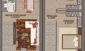 Imagem 5: Sobrado triplex, 2 dormitórios, 2 banheiro, 2 vagas na garagem, 103M² de Área Construída