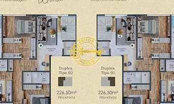 Imagem 7: Cobertura Duplex com 4 Suítes sendo 01 máster à venda, 226,50 m² por R$ 4.500.000,00 - Cen